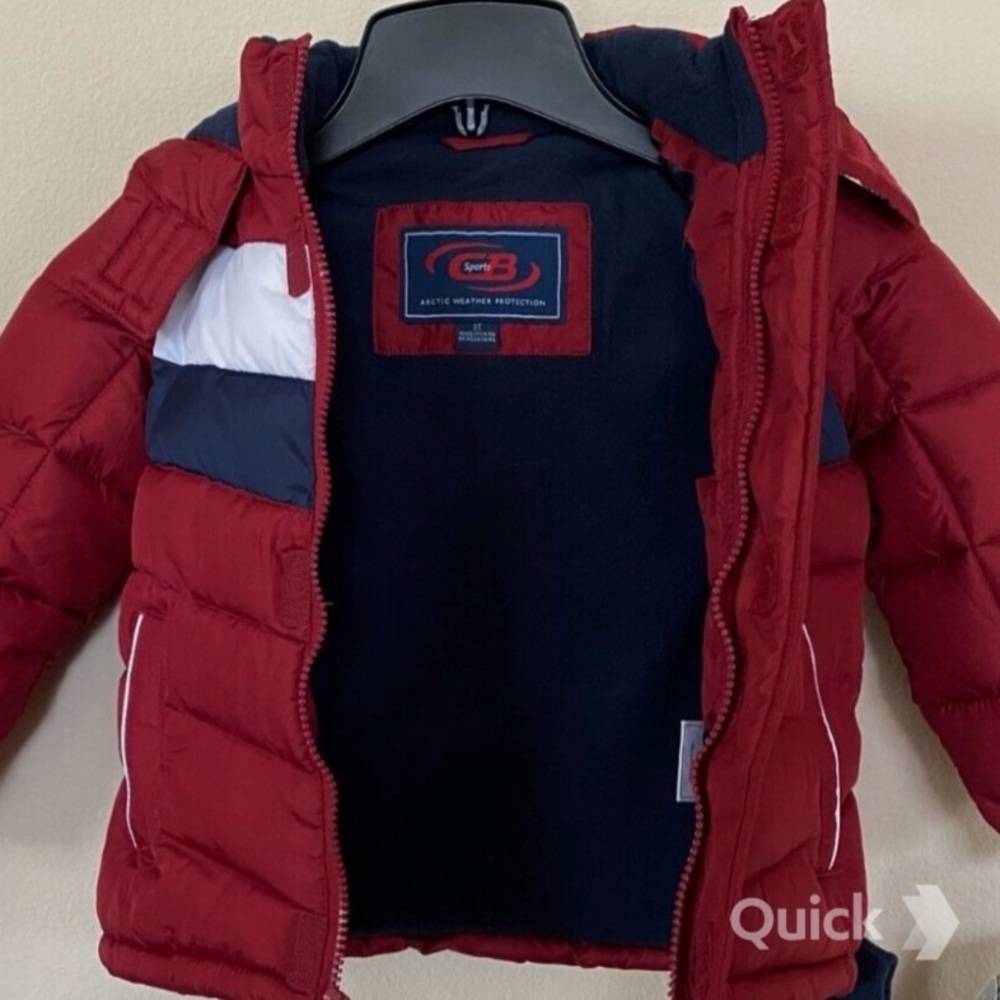 sz 10/12 - NWT CB Sports Big Boys Puffer Jacket & Hat Set